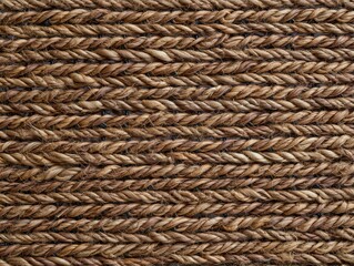 Close up of a tightly woven natural fiber rope texture background