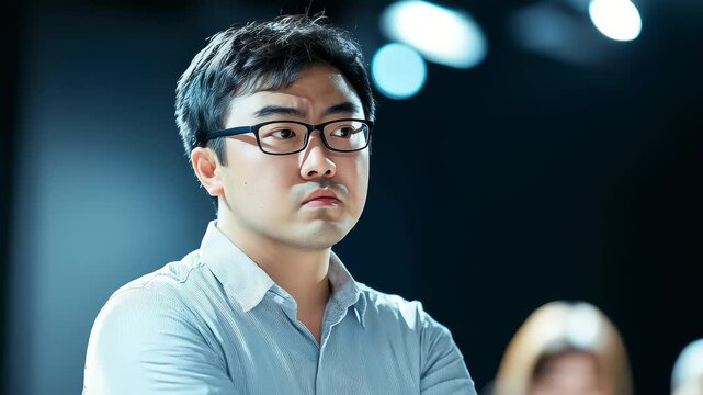 Asian Man Rigorously Thinks About Business Strategy