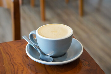 Hot Aren Latte, Indonesia, captured on July 13, 2025. A warm blend of strong local coffee, steamed...