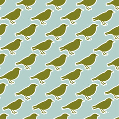 seamless pattern with feathers