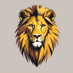 Obraz premium lion head vector
