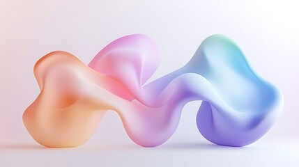 Abstract colorful fluid forms