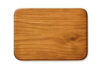 Wooden board featuring smooth edges and natural grain pattern, isolated on transparent backdrop for graphic design projects