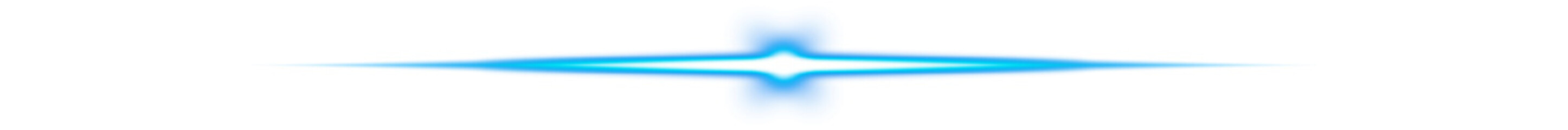 Blue Energy Flare on Transparent Background
