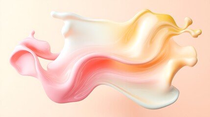 Abstract colorful liquid splash