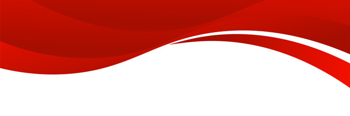 Vector red line background curve element with white space for text and message design, overlapping layers. vector illustration
