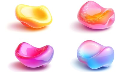 Abstract colorful shapes collection