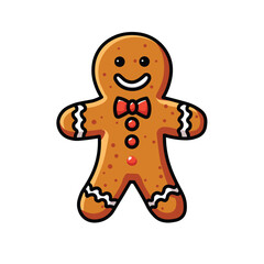 Illustration Vector Graphic Cartoon of Christmas Gingerbread Cookies