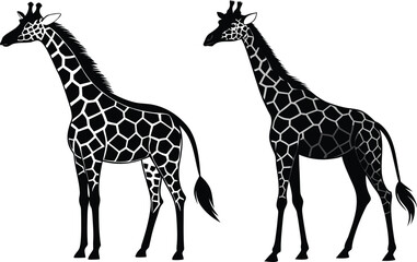 Naklejka premium giraffe vector illustration 