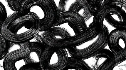 Abstract black and white swirls