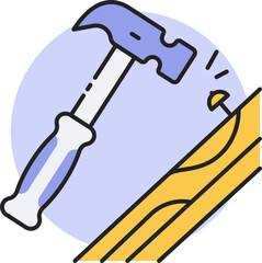 Hammer Illustration Icon