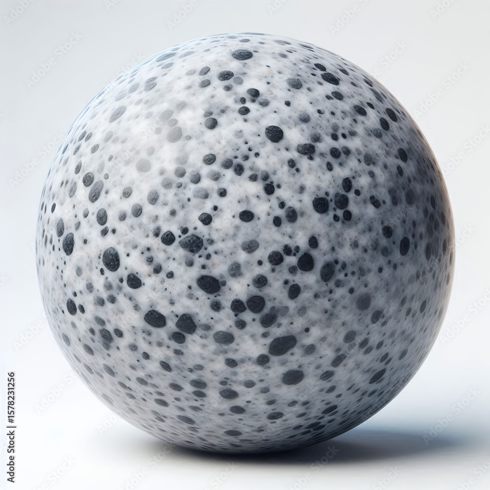 Aufkleber speckled sphere with mottled pattern creates a soft, textured three dimensional composition.