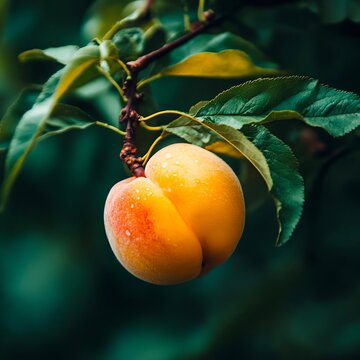 generate a closeup of a peach with natural lighting and trending seo optimized