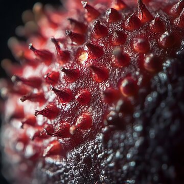 generate a closeup of a mulberry with natural lighting and trending seo optimized