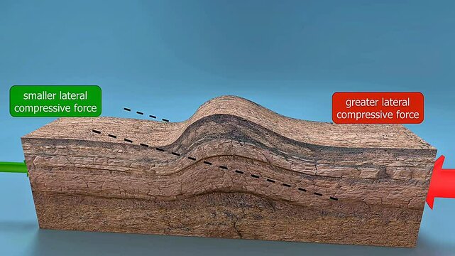 Overthrust fold geology