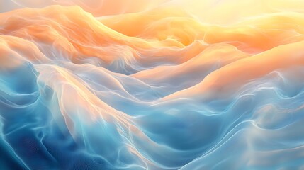Fototapeta premium Abstract fabric landscape