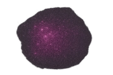 Purple nebula with many stars and transparent background, ideal for space and astronomy themed projects