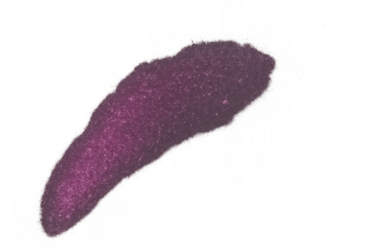 Sparkling purple glitter sweeping across transparent surface, casting luminous stroke with luxurious shimmer and vibrant glamour