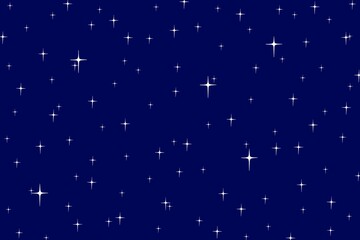 Starry night sky design for wallpaper, print, background, decoration, wrapping, fabric, etc.