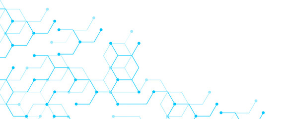 Vector abstract technology and science digital communication, high technology design line technology.	