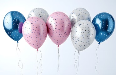 Background of white color balloon illustration stock illustration