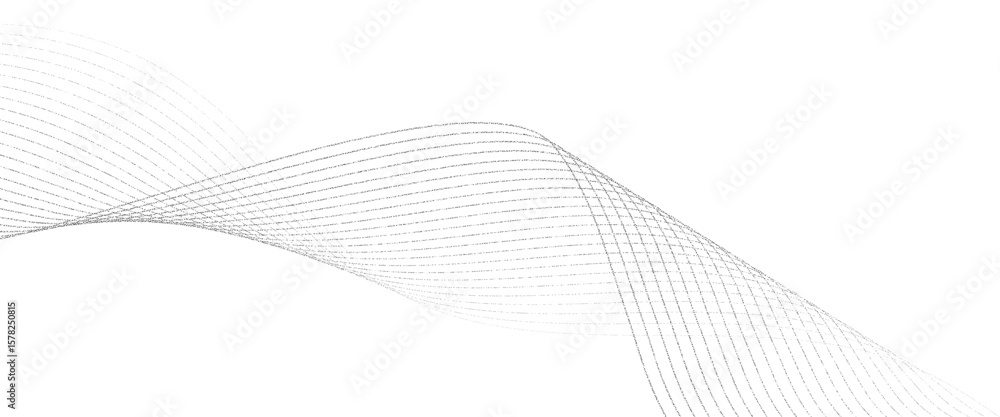 Poster vector abstract digital black particle dots wave technology wave line for banner, template, wallpape