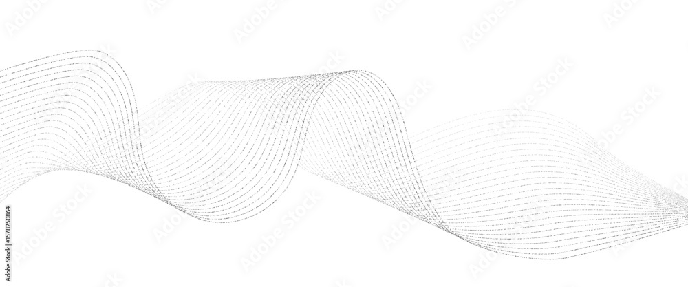 Poster vector geometric line geometric simple line waves technology concept