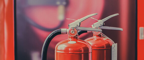 fire extinguishers available in fire emergencies.	