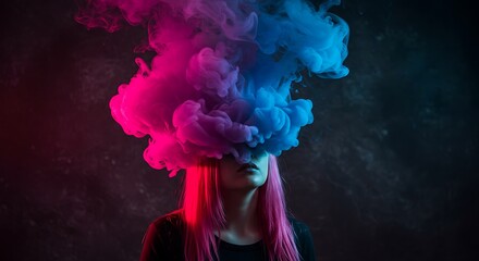 Crimson & Azure Haze