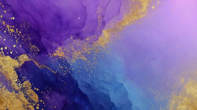 gradient background with purple, gold, and blue hues blending for an exciting and festive mood