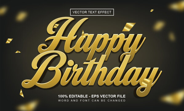 Happy birthday Text Effect