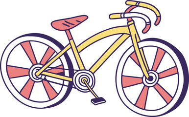 Fototapeta premium Cycling for Leisure Illustration Featuring Outdoor Fun and Healthy Lifestyle Concepts. Creative Cycling for Leisure Design Highlighting Nature Connection and Fitness Hobby Themes. Artistic Cycling