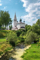 The Temple of Resurrection on the hill. Vyatskoe village, Yaroslavskaya oblast, Russia.