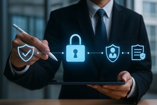 Digital Security Network Connection in Business