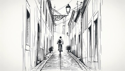 narrow street in venice italy