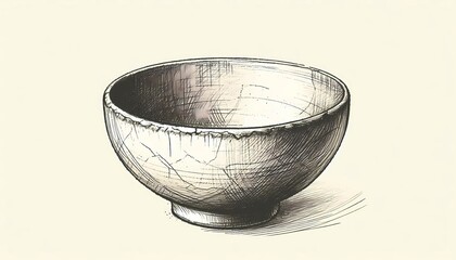 silver bowl isolated on white