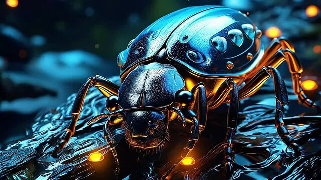 Galaxy Version of beetle world ,ai generative