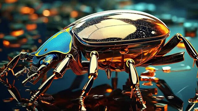 Galaxy Version of beetle world ,ai generative