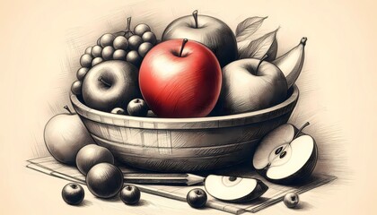 apples in a basket