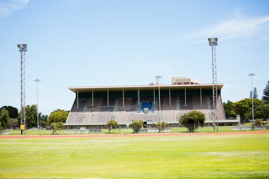 Fototapeta Sports field on a sunny day