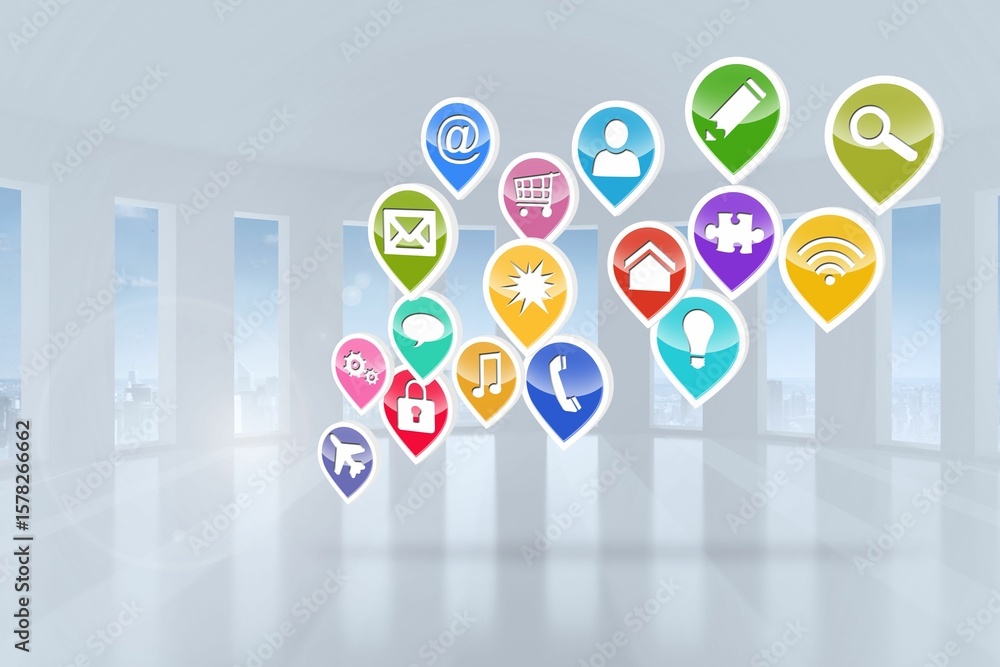 Poster computing application icons