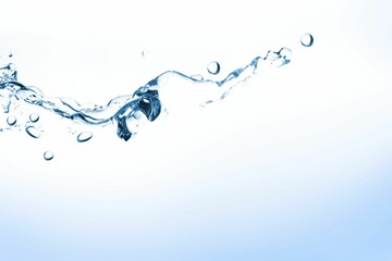 Water bubbling on white surface