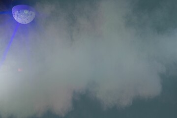 Smoke at illuminated nightclub © vectorfusionart