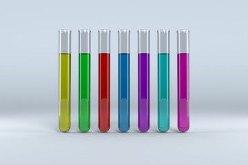 Test tube with chemical solution