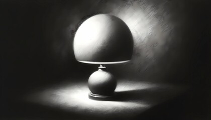 light bulb on black background