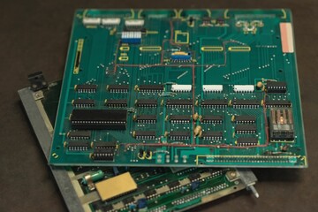 Close-up of computer chip