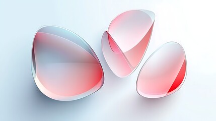 Abstract geometric shapes composition