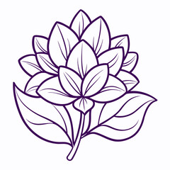 vector illustration of an abstract flower