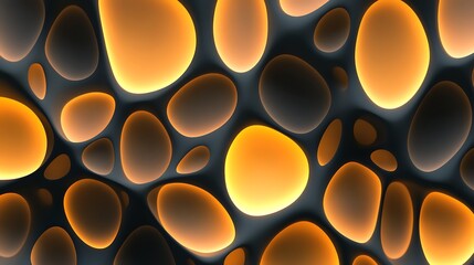 Abstract glowing organic pattern design