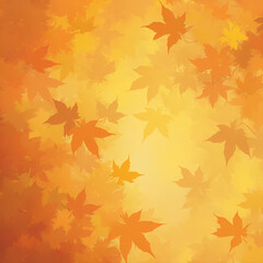 Autumn Maple Leaves Border Background